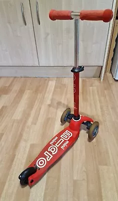 Mini Micro Scooter - 3-wheel Scooter With T-bar Handle (red) • £2.20