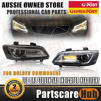 VE SERIES 1 HEADLIGHTS LED DRL Sequential Indicator For HOLDEN COMMODERE NEW • $590.25