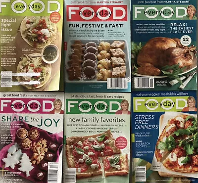 Martha Stewart EVERYDAY FOOD Magazine  Assorted Years Cooking Recipes Lot • $24.99