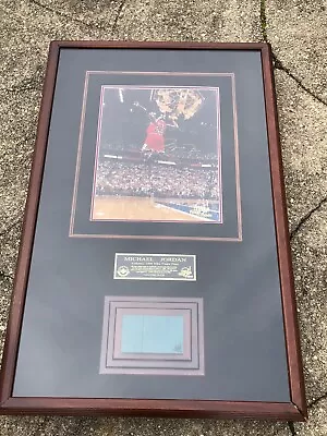 Michael Jordan Uda 1998 Final Floor Signed 16x20 Shadowbox Display 92/123 Rare • $35000