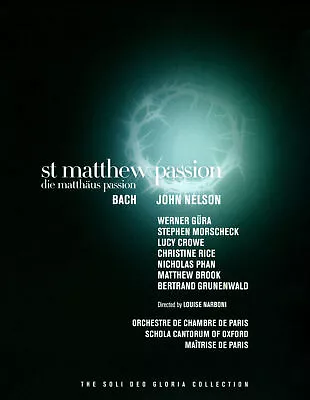 John Nelson: Bach - St. Matthew Passion New Blu-ray • $16.04