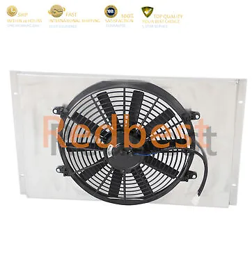 Aluminum Radiator Shroud+14''Fan For 1962-67 Chevrolet Nova Chevy II Cooling Fan • $105