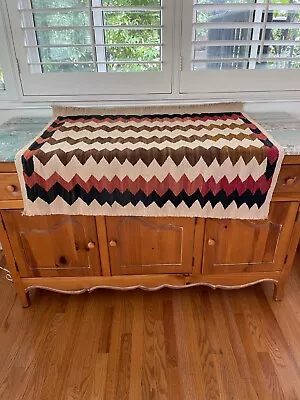 A Fine Weave Vintage Authentic Navajo Native American Indian Rug Blanket Saddle • $690