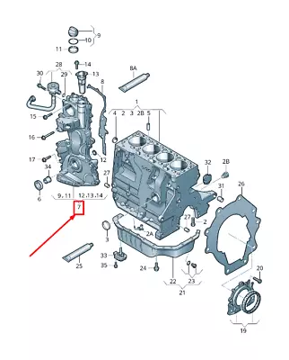 New Vw Beetle 5c Engine Timing Case 03c109210cq Original • $761.30