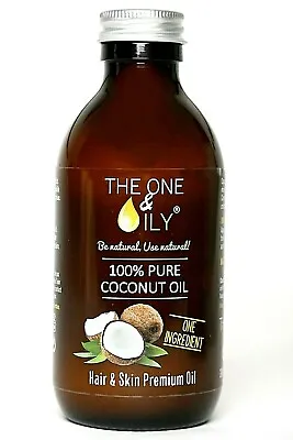 100% Pure Premium Coconut Oil 200ML For Hair & Skin (Solid Form) • £7.99