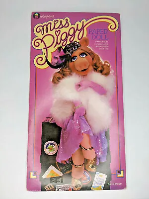 Vintage 1980 Miss Piggy Paper Stand Up Doll With Clothes And Wigs • $11.99