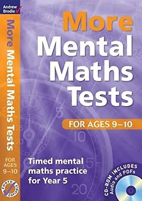 More Mental Maths Tests For Ages 9-10: T... By Andrew Brodie Mixed Media Product • £5.65