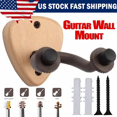 Guitar Hanger Wall Mount Hook Holder For All Guitars Ukulele Bass Violin Banjo • $9.99