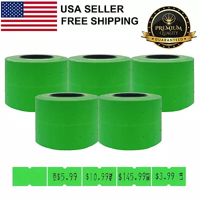 JayCo Green 1 Line 10000 Blank Price And Date Gun Labels For MX-5500 & Perco 1 • $20.99