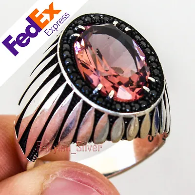 Alexandrite Change Color Stone 925 Sterling Silver Turkish Men's Ring All Sizes • $45.81