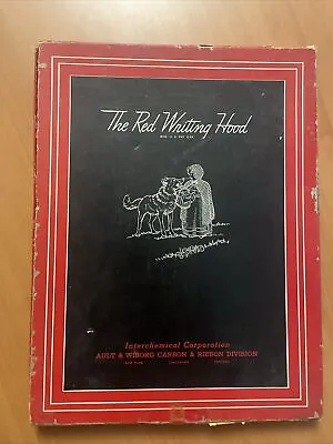 Vtg The Red Writing Hood Box Of Carbon Paper Interchemical Corp Ault & Wiborg • $7.69