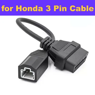 For Honda 3 PIN OBD1 To 16 PIN OBD2 Diagnostic Adapter Convertor Scanner Cable • $8.79