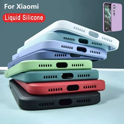 For Xiaomi 13 12 11 10 9T Pro Lite A3 Ultra Case Liquid Silicone Soft Back Cover • $12.49