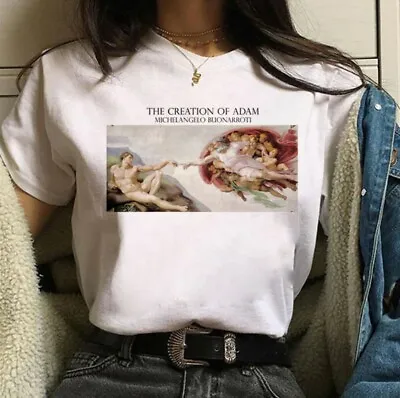 The Creation Of Adam T Shirt - Michelangelo - %100 Premium T Shirt • $16.12