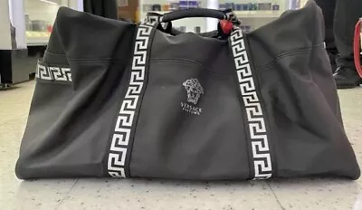 Brand New Original VERSACE Parfums Weekend Bag For Men - Large Black Duffle Bag • $185