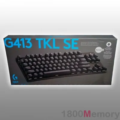 $149 • Buy Logitech G413 TKL SE Mechanical Gaming Keyboard Black Tactile White Backlighting