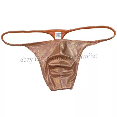 Men Shiny Bikini Thong Underwear Low-rise G-string Bulge Pouch T-back Jockstrap • $9.99