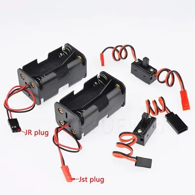 4 X AA Battery Holder Receiver Power Box / On/Off Switch With Futaba/JR/JST Plug • $1.85