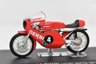 IXO Deagostini 1:24 Derbi 125 Twin Angel Nieto 1971 Model Motorbike Motorcycle • £9.99