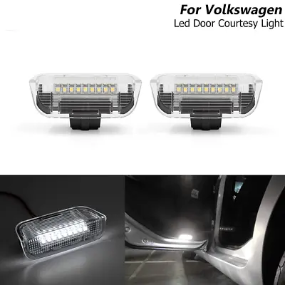 2x White LED Door Panel Courtesy Warn Light For VW Atlas Passat Jetta CC Touareg • $13.99