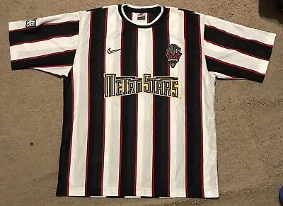 Vintage XL 1997 New York/New Jersey MetroStars MLS Red Bulls Throwback Jersey • $195