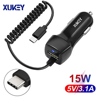 FAST Rapid Car Charger Type C Micro USB Charging For Samsung Android Cell Phone • $8.07