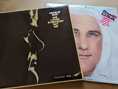 X 2 CHARLIE RICH VINYL LP BUNDLE / COUNTRY MUSIC EX / £5 FLAT POST / SEE INFO • £1.89