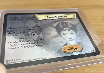 WOTC - Harry Potter Trading Cards 2001 - Hannah Abbott HOLO -Toploaded. NM • £0.99