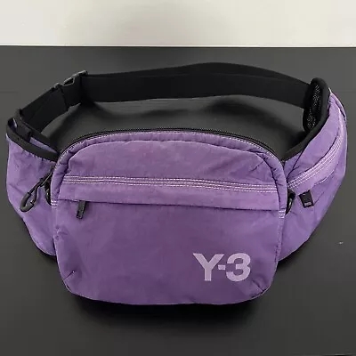 Y-3 Adidas Sling Bag Purple (Original White) • $160