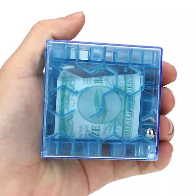 Money Maze Puzzle Box Money Holder Puzzle For Kids And Adults Birthday (Blue) • $8.15