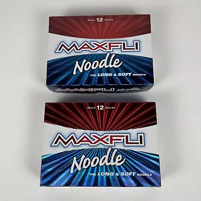 2 Boxes Maxfli Noodle Long & Soft Golf Balls 4 Packs Of 3 Balls (24 Total) New • $27.99