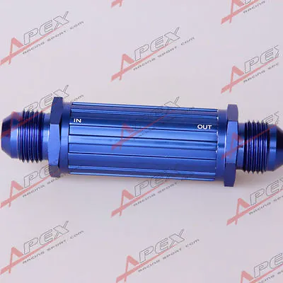 AN -8 AN8 Blue Billet Magnetic Fuel Filter 150 Micron 8AN • $8.85