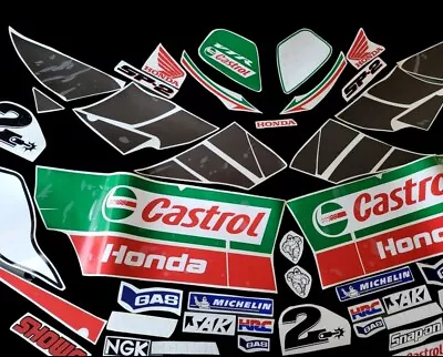 Vtr1000 Sp-2 Rc51 2002 Castrol Replica Fairing Decals Vinyl • $259.06