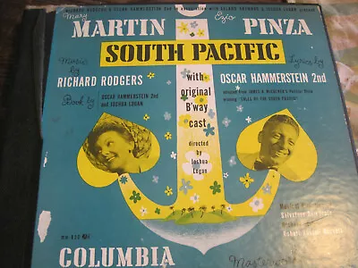 SOUTH PACIFIC Broadway Cast Martin/Pinza ALBUM 7 RECORD78 RPM 10  Columbia MM850 • $7.99