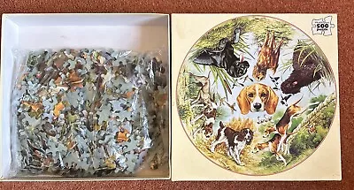 Waddingtons Sporting Dogs 1980 Circular Jigsaw Puzzle 500 COMPLETE • £4.99