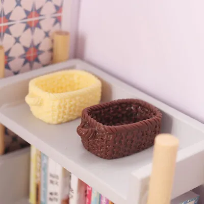 6PCS Dollhouse Miniature 1:12 Fruit Storage Basket Snack Box Kitchen Accessories • $7.89