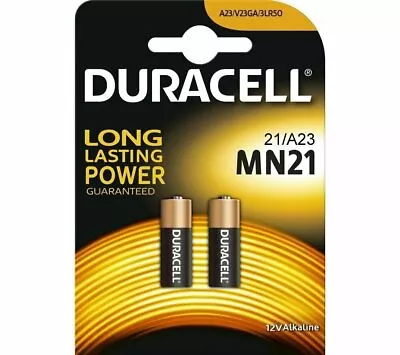 2PC Duracell MN-21B 12V Alkaline Security Battery DL21 DL23 MN21 A23 21/23 • $7.42