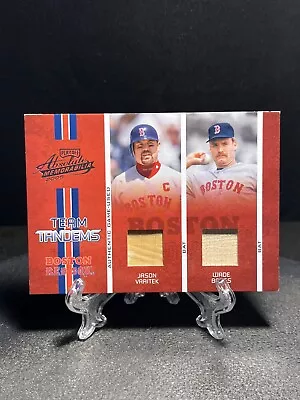 2005 Donruss Playoff Team Tandems Dual Relic SP 1/150 EBay 1/1 Boggs Varitek • $4.98