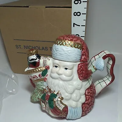 $28 • Buy Avon St Nicholas Teapot Gift Collection 2001 With Original Box