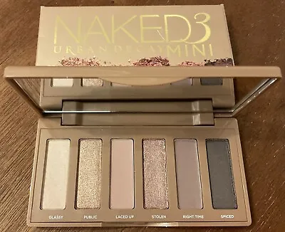 Urban Decay Naked 3 Mini 6 Shades Eyeshadow Palette Nudes Matte Shimmer NIB • $21.99