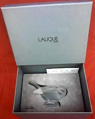 Lalique Beautiful Crystal  Pruning Bird With Head Tucked Under Wing Delightful • £275