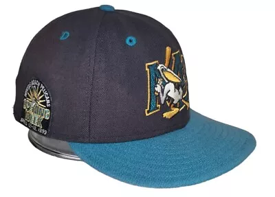 New Era Myrtle Beach Pelicans MiLB 7 1/4 Fitted Hat Opening Week Patch April 99 • $69.97