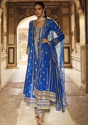 Lashkara Blue Anarkali Size 8 • $250