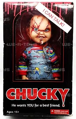 Bride Of Chucky CP4 Chucky 15  Talking Doll Mezco Toyz 2004 No. 78003 USED • $171.56