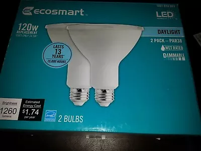 Eco Smart 120w LED 2- 2 PACK-PAR38 WET RATED DIMMABLE 1001654087 DAYLIGHT • $29.70