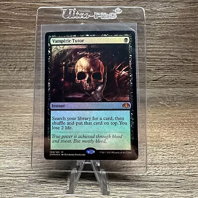 Vampiric Tutor - FOIL MINT Dominaria Remastered (DMR) MTG - NEVER PLAYED • $38.99