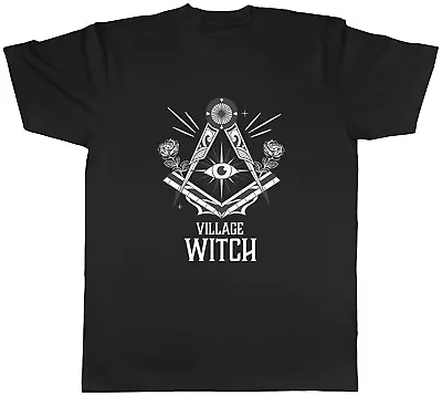 Village Witch Mens T-Shirt Halloween Spooky Witches Gothic Unisex Tee Gift • £8.99