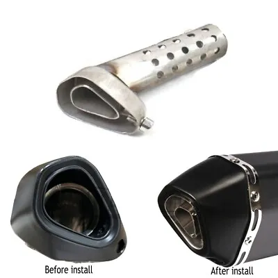 Front Angled DB Killer Silencer Motorcycle Insert Baffle Exhaust Muffler Pipe US • $13.99