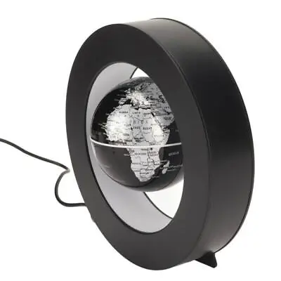 Floating Globe World Map Magnetic Levitation UK Plug Decor • £24.34