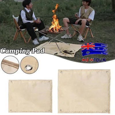  Fireproof Ember Mat Fire Pit Mat BBQ Grill Blanket Protector Deck Patio Lawn • $12.56